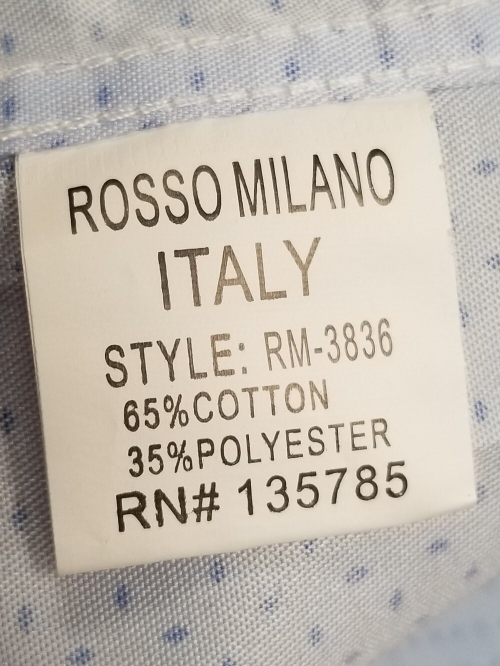 White Micro-Dot Modern Fit Dress Shirt - Picture 5 of 5
